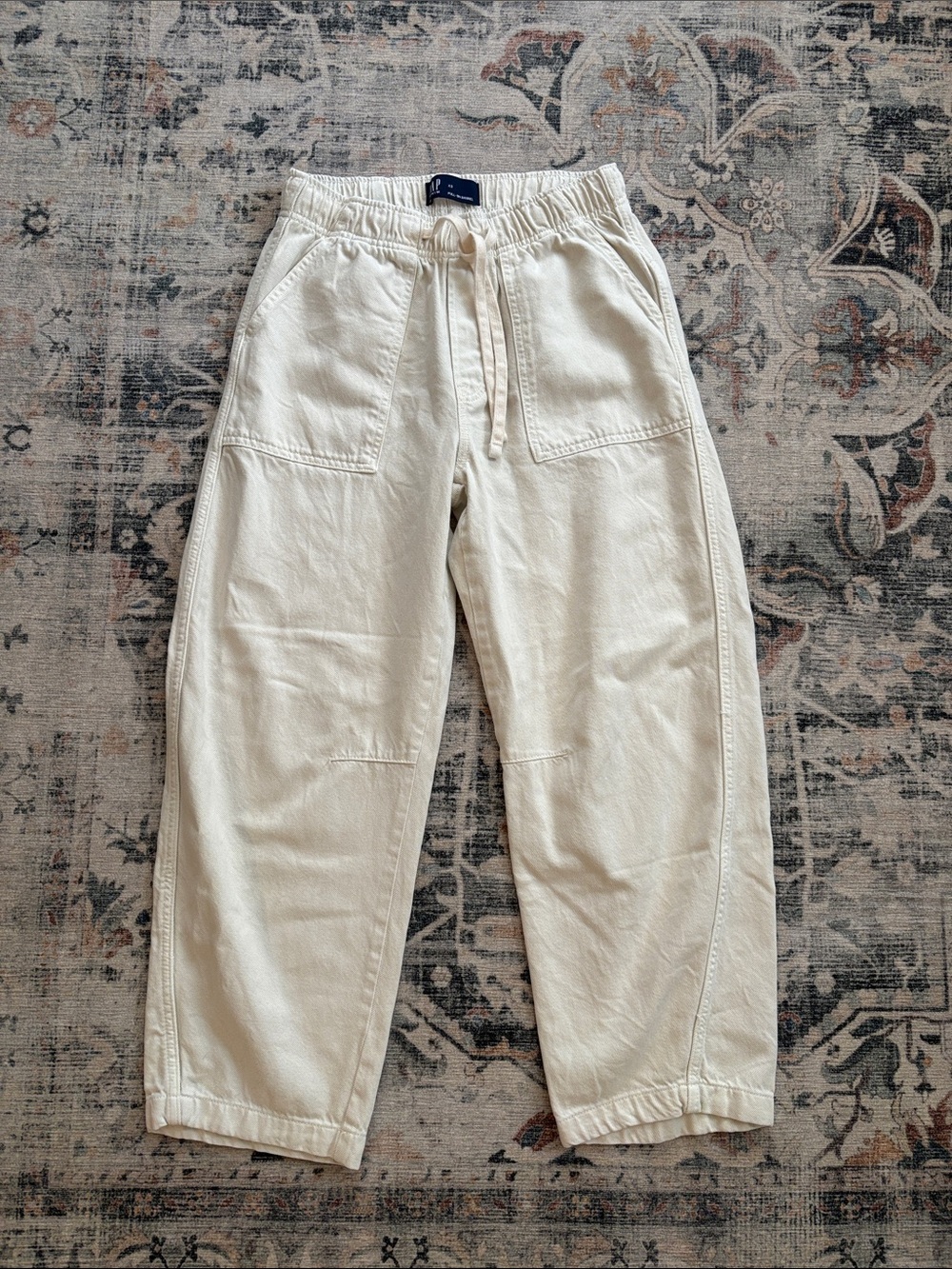 Gap drawstring barrel pants